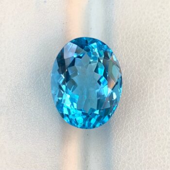 12.5 CT's Loupe Clean Swiss Blue Brilliant Cut Topaz, Swiss Topaz, Oval Cut Topaz, Blue Topaz, Blue Swiss Topaz, Topaz, Topaz Gemstone