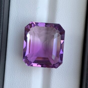 26.5 CT's Loup Purple Emerald Cut Amethyst