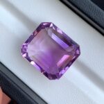 26.5 CT’s Loup Purple Emerald Cut Amethyst