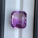 26.5 CT’s Loup Purple Emerald Cut Amethyst