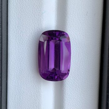 12 Ct's Loup Purple Cushion Cut Amethyst