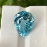 19.5 CT’s Loupe Clean Swiss Blue Pear Cut Topaz