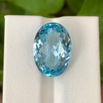 17 CT’s Loupe Clean Swiss Blue Oval Cut Topaz