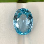 15 CT’s Loupe Clean Swiss Blue Oval Cut Topaz