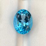 12 CT’s Loupe Clean Swiss Blue Oval Cut Topaz