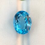 12.5 CT’s Loupe Clean Swiss Blue Brilliant Cut Topaz