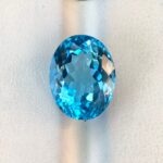 12.5 CT’s Loupe Clean Swiss Blue Brilliant Cut Topaz