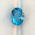 12.5 CT’s Loupe Clean Swiss Blue Brilliant Cut Topaz