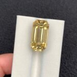 24 Carats Natural Golden Yellow Kunzite Gemstone