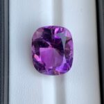 17 Ct’s Loup Purple Cushion Cut Amethyst