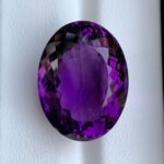 31.5 CT’s Loupe Clean Oval Cut Purple Amethyst