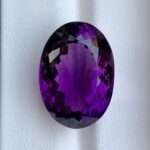 27 Ct’s Loupe Clean Oval Cut Purple Amethyst