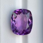 17 Ct’s Loup Purple Cushion Cut Amethyst