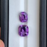 Loup Purple Cushion Cut Amethyst