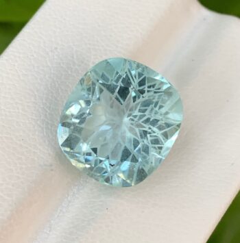 10 CT's Natural Cushion Cut Aquamarine, Aquamarine, Cut Aquamarine, Aquamarine Gemstone, Cushion Cut Aquamarine, Blue Aquamarine