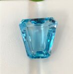 19 Ct’s  Swiss Blue Trapeze Cut Topaz