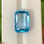 18 Ct’s Swiss Blue Emerald Cut Topaz