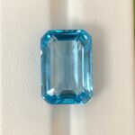 18 Ct’s Swiss Blue Emerald Cut Topaz