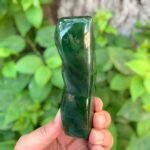 270g AAA Quality Lustrous Green Nephrite Jade Free Form