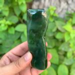 270g AAA Quality Lustrous Green Nephrite Jade Free Form