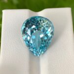 19.5 CT’s Loupe Clean Swiss Blue Pear Cut Topaz