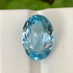 17 CT’s Loupe Clean Swiss Blue Oval Cut Topaz