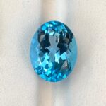 12 CT’s Loupe Clean Swiss Blue Oval Cut Topaz