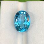 11 CT's Loupe Clean Swiss Blue Oval Cut Topaz