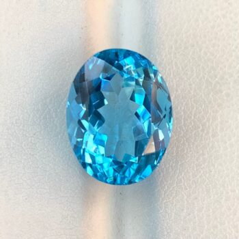 12.5 CT's Loupe Clean Swiss Blue Brilliant Cut Topaz, Swiss Topaz, Oval Cut Topaz, Blue Topaz, Blue Swiss Topaz, Topaz, Topaz Gemstone