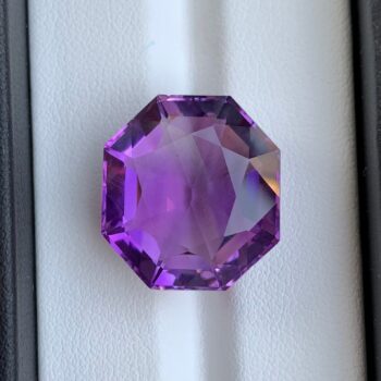22.5 CT's Loup Purple Concave Cut Amethyst