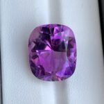 17 Ct’s Loup Purple Cushion Cut Amethyst