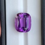 19 CT’s Loup Purple Cushion Cut Amethyst