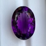 27 Ct’s Loupe Clean Oval Cut Purple Amethyst