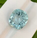 10 CT’s Natural Cushion Cut Aquamarine