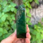 300g Best Quality Lustrous Green Nephrite Jade Free Form