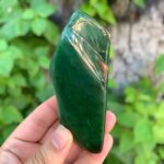 300g Best Quality Lustrous Green Nephrite Jade Free Form