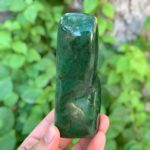 320g Best Quality Green Nephrite Jade Free Form