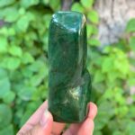 320g Best Quality Green Nephrite Jade Free Form