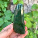 194g Top Quality Green Nephrite Jade Free Form