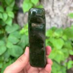 440g Top Quality Green Nephrite Jade Free Form