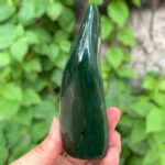 410g Best Quality Green Nephrite Jade Free Form