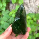 295g Great Quality Green Nephrite Jade Free Form