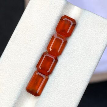 8.5 Ct's Beautiful Natural Red Hessonite Garnet, Emerald Cut Hesonite, Hesonite Garnet, Hessonite Garnet Gemstone, Garnet Gemstone