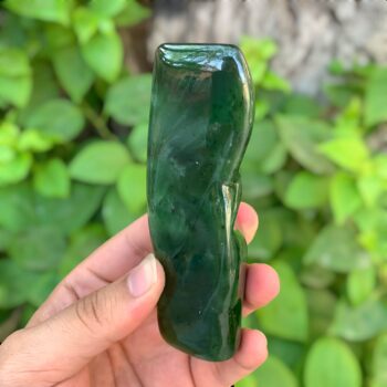 270g AAA Quality Lustrous Green Nephrite Jade Free Form, Nephrite Jade, Nephrite Free Form, Nephrite Jade Free Form, Green Jade Free Form