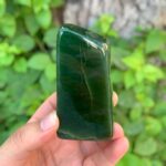 224g AAA Quality Lustrous Green Nephrite Jade Free Form