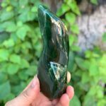 405g Best Quality Lustrous Green Nephrite Jade Free Form
