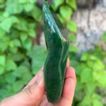 266g Best Quality Green Nephrite Jade Free Form