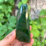 194g Top Quality Green Nephrite Jade Free Form