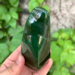 350g Best Quality Green Nephrite Jade Free Form