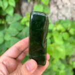 295g Great Quality Green Nephrite Jade Free Form